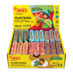 Jovi Plastilina Modeling Clay - Nature Colors, Pkg of 18 (in package)