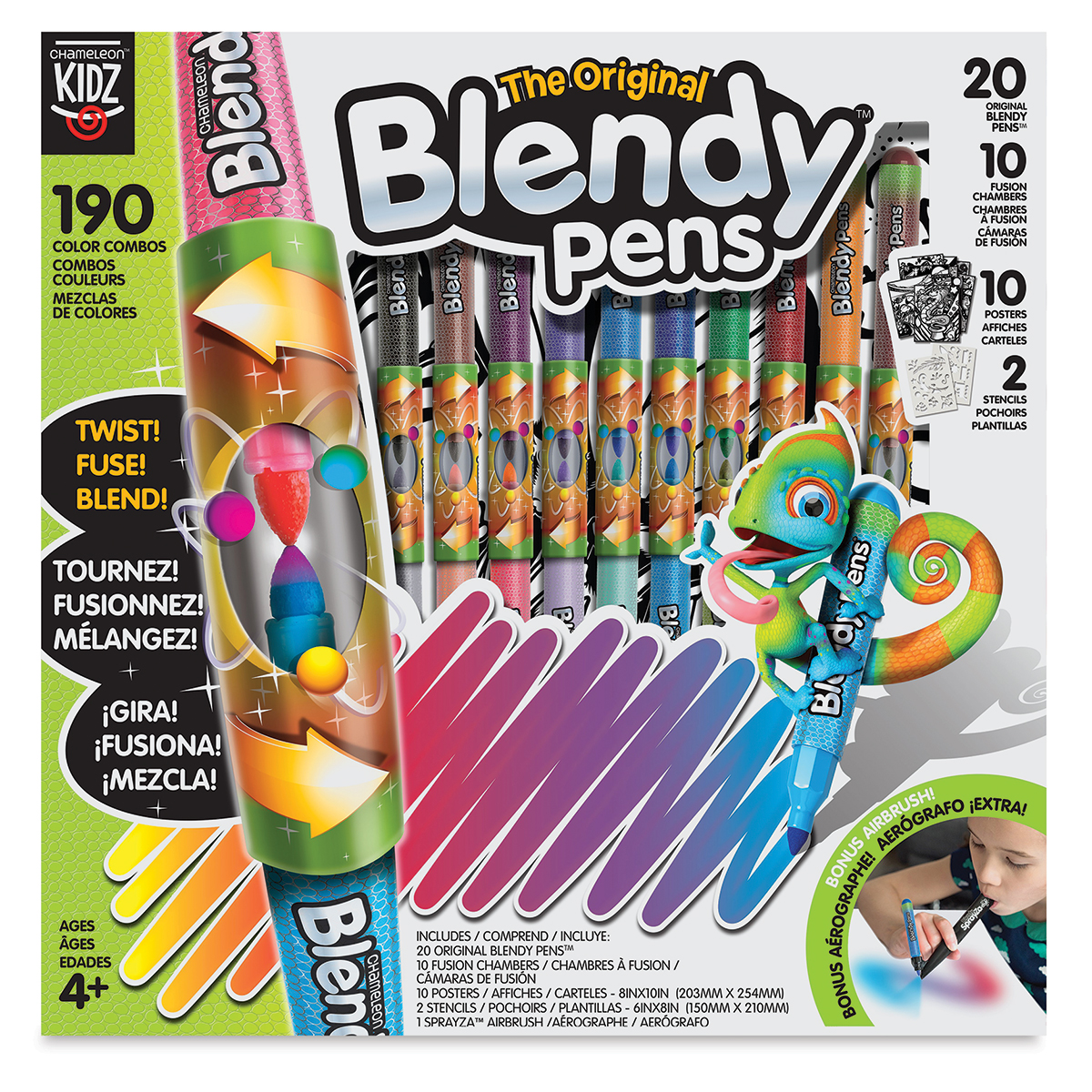Chameleon Kidz - The Original Blendy Pens Jumbo Kit (Makes 276 Color  Combos!) 