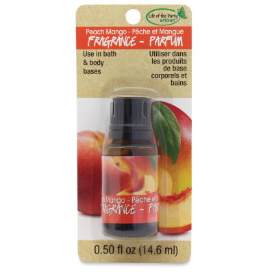 Life of the Party Soap Fragrances - Front of blister package of Peach Mango fragrance