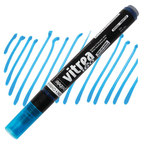 Pebeo Vitrea 160 Paint Markers - Azure, Frosted