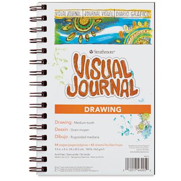 Open in modal - Strathmore Drawing Visual Journal - 8" x 5-1/2", 42 Sheets