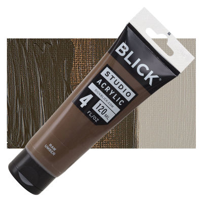 Blick Studio Acrylics - Raw Umber, 4 oz tube