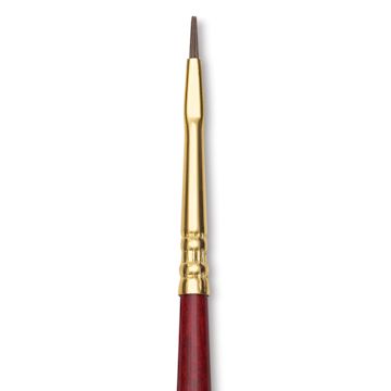 Open in modal - Blick Master Synthetic Kolinsky Brush - Short Handle, Bright, Size 0, close-up