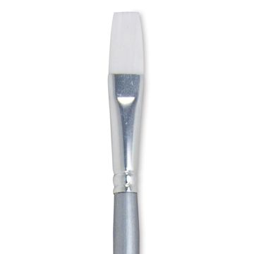 Open in modal - Liquitex Basics Synthetic Brush - Flat, Long Handle, Size 6