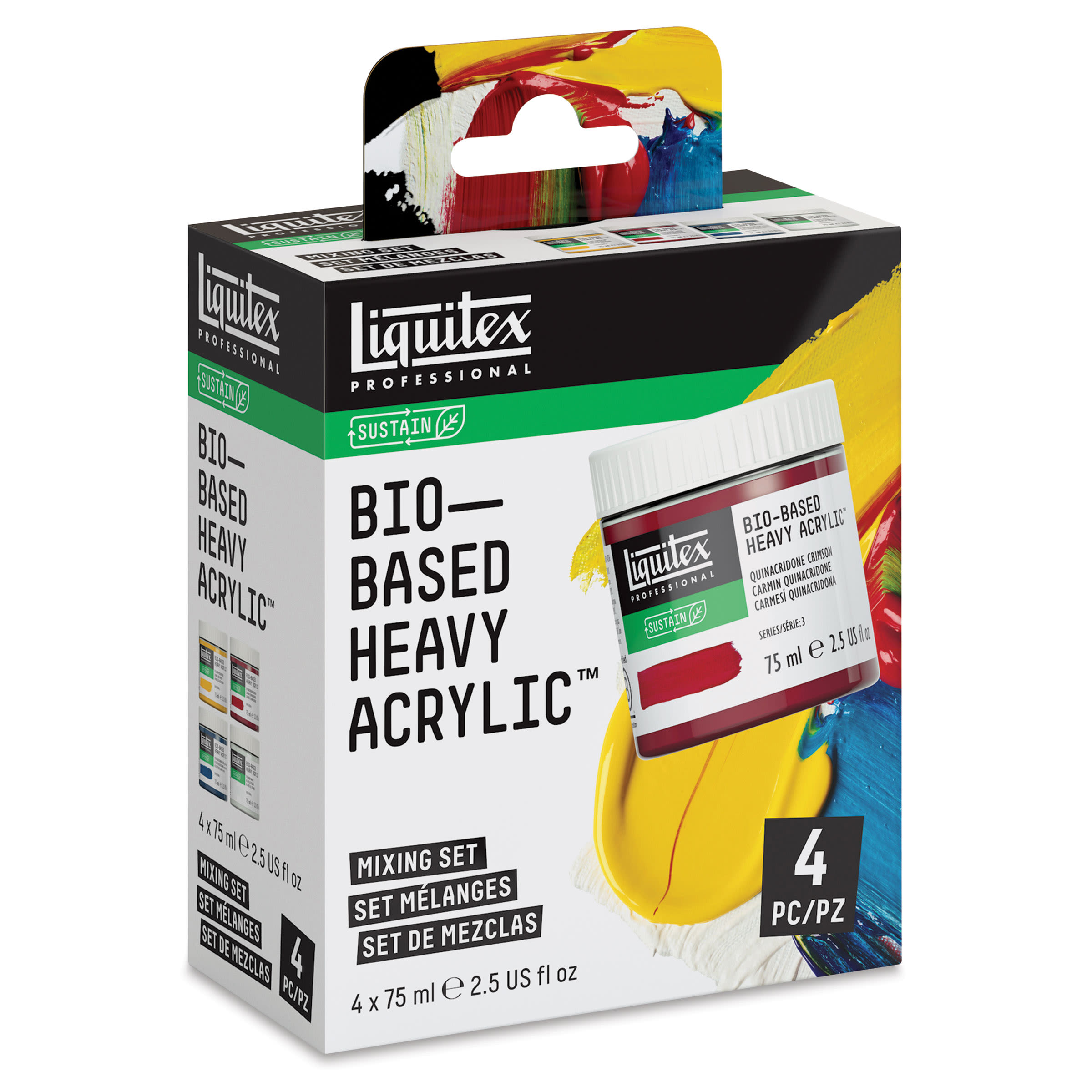 Liquitex Bio-Based Heavy Acrylic Paints - Set of 4, Mixing, 75 ml