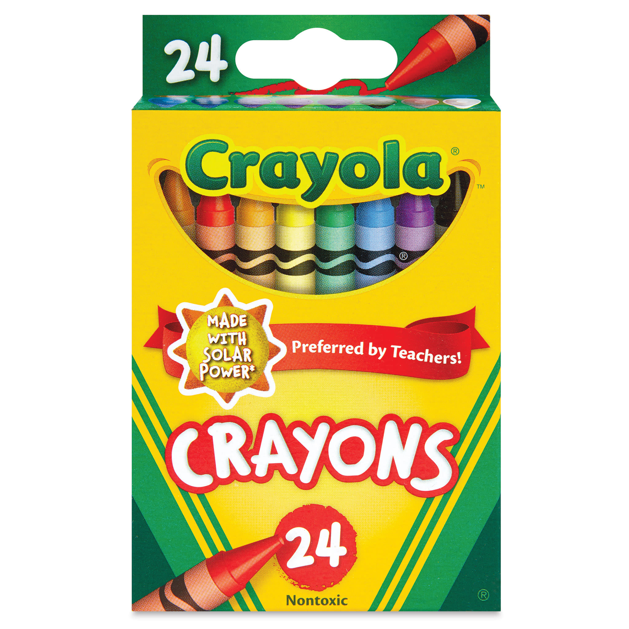 Crayola Crayons - Set of 24, front of the packaging