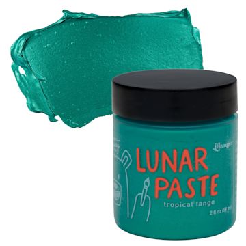 Open in modal - Simon Hurley Create Lunar Acrylic Paste - Tropical Tango, 2 oz jar and swatch