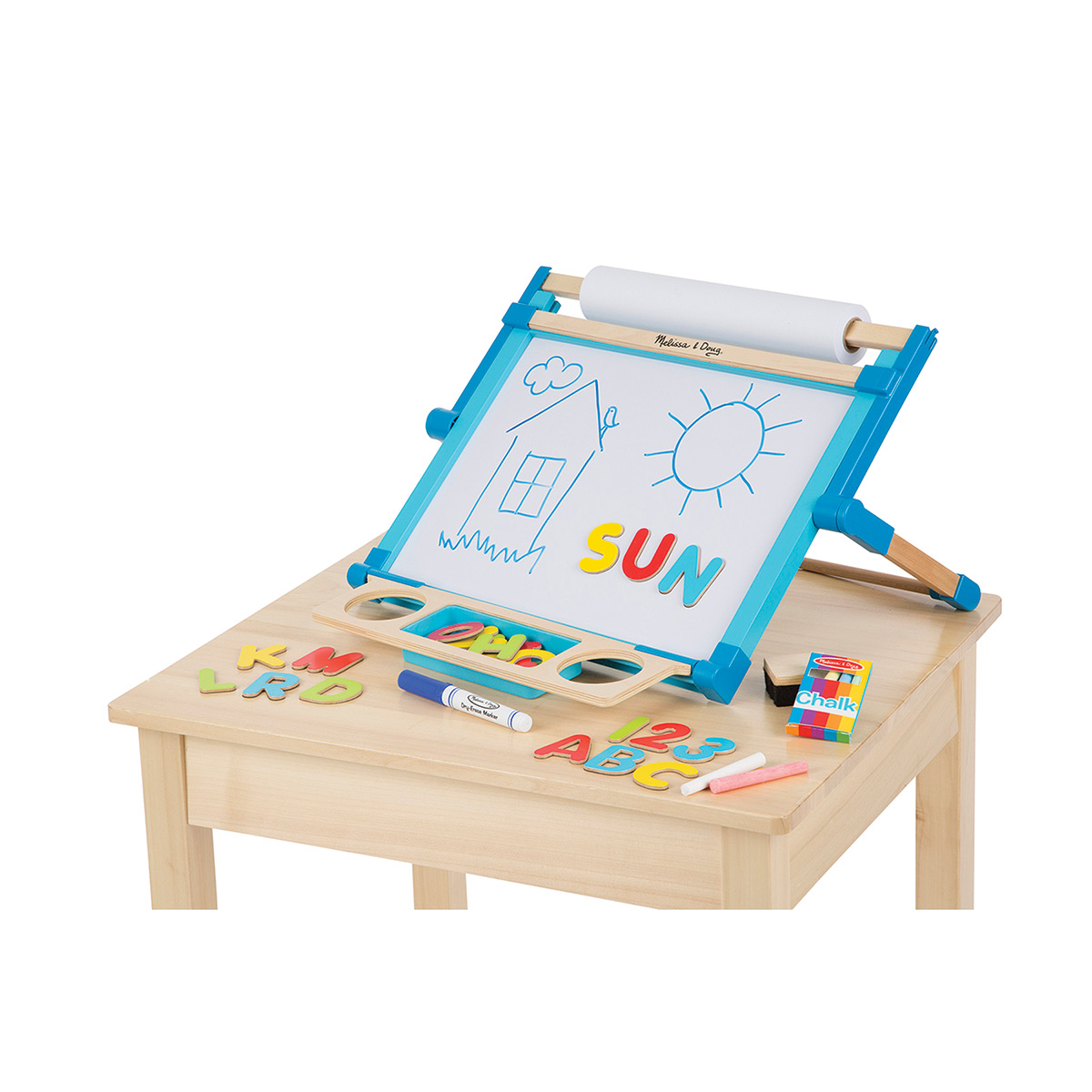 Melissa & Doug Double-sided-Magnetic Tabletop Easel | BLICK Art