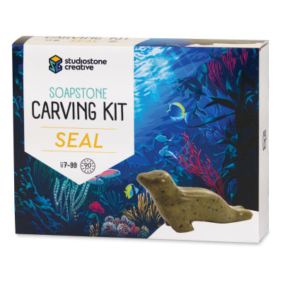 StudioStone Creative Soapstone Carving Kit-Seal
