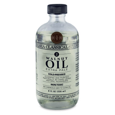Chelsea Classical Studio Walnut Oil Medium - Front of 8 oz bottle shown