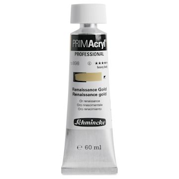 Open in modal - Schmincke Primacryl Professional Acrylic Paint - Renaissance Gold, 60 ml Tube