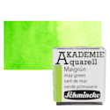 Schmincke Akademie Aquarell Watercolor Pan - May Green, Half Pan