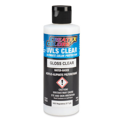 Createx Airbrush Clears - UVLS Top Coat, Gloss, 4 oz, Bottle
