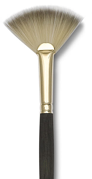 Open in modal - Princeton Umbria Series Synthetic Brushes - Closeup of Fan Brush
