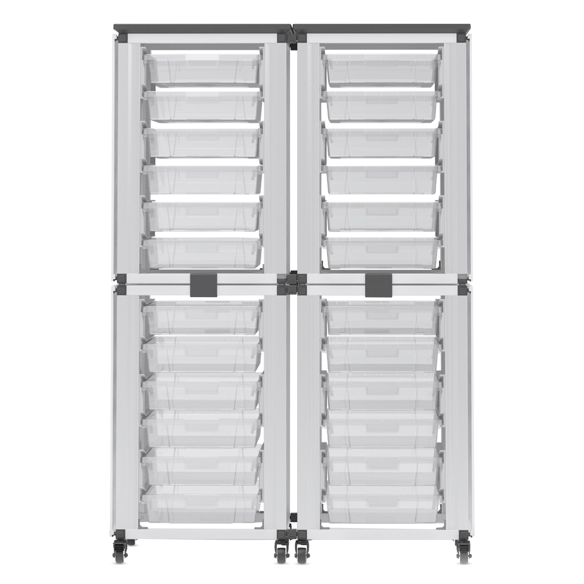 Luxor MBS-STR-11-6S Modular Classroom Storage Cabinet - Single Module with 6 Small Bins