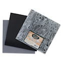 Mosaic Mercantile Opalescent Glass Pack - Black and Grey, 8" x 8", Pkg of 3