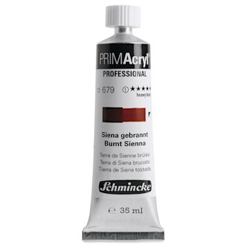 Open in modal - Schmincke Primacryl Professional Acrylic Paint - Burnt Sienna, 35 ml Tube