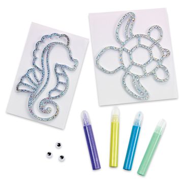 Open in modal - Creativity for Kids Window Art Mini Kit - Ocean Friends (Kit contents)