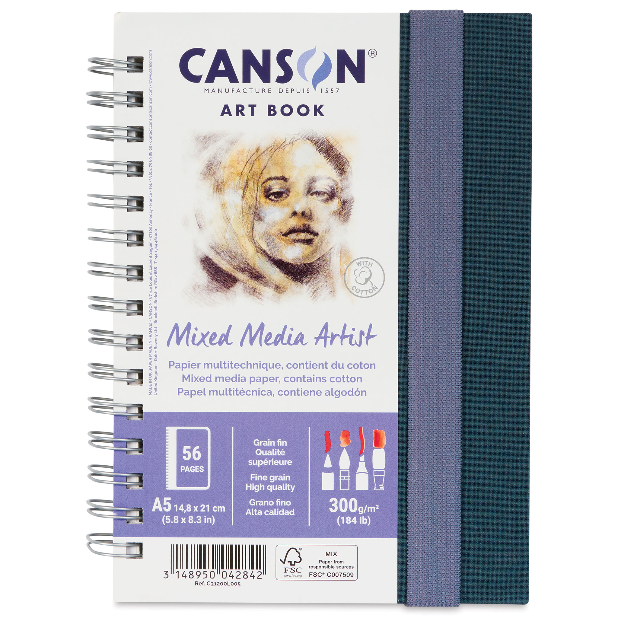 Canson Universal Heavy-Weight Sketch Pad, 14 x 17 