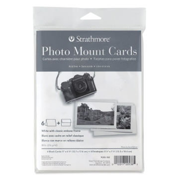 Strathmore Photo Mount Cards and Envelopes - Classic Emboss, front of the packaging of 6