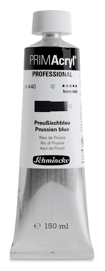Open in modal - Schmincke Primacryl Professional Acrylic Paint - Prussian Blue, 150 ml Tube