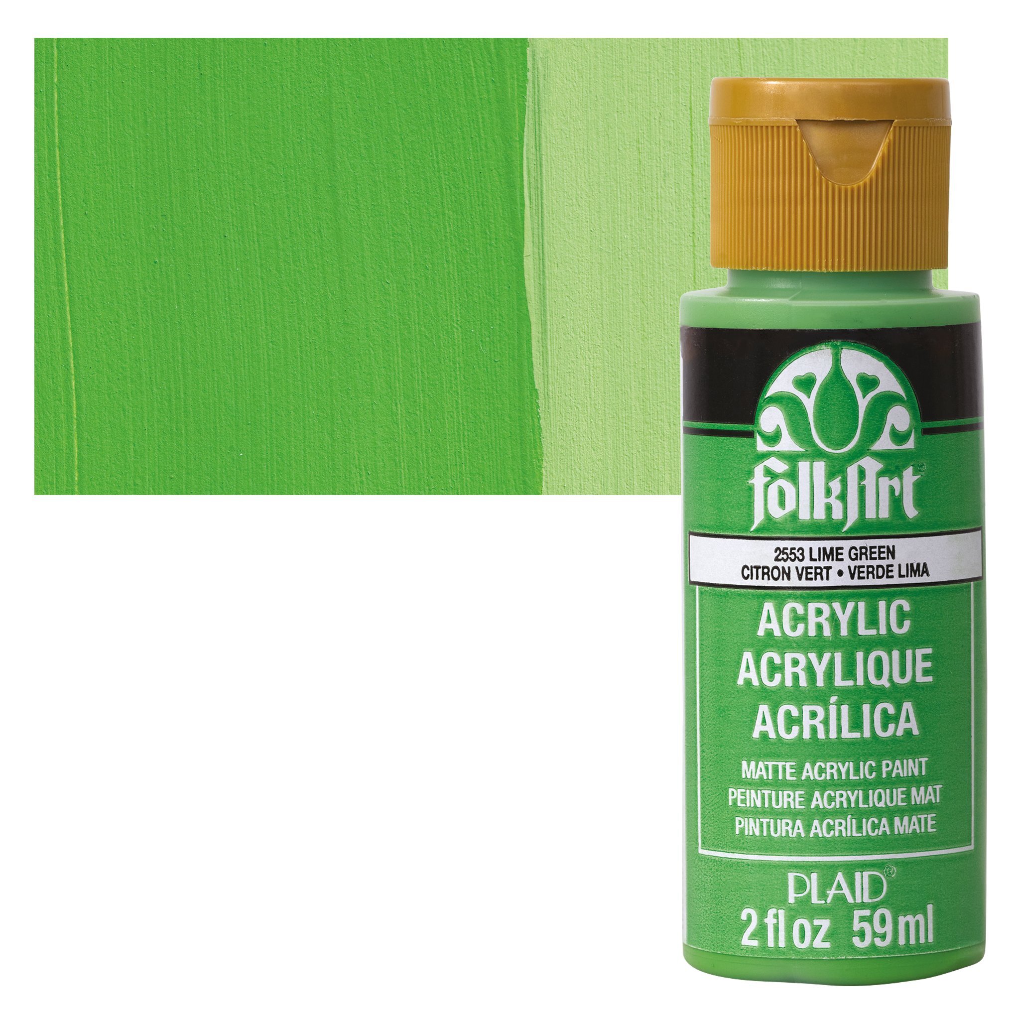 FolkArt Matte Acrylic Paint - Linen, 2 oz, Bottle