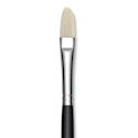 Utrecht Natural Chungking Pure Bristle Brush - Filbert, Size 6, Long Handle