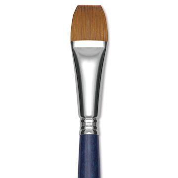 Open in modal - Escoda Chronos Brush - Short Handle, Bright, Size 3/4", close-up