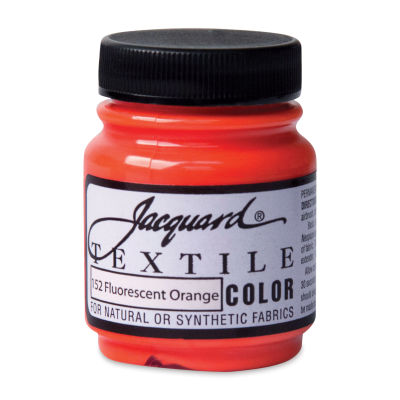 Jacquard Textile Color - Fluorescent Orange, 2.25 oz jar