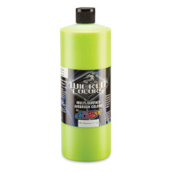 Createx Wicked Colors Airbrush Color - Opaque Limelight Green, 32 oz, Bottle