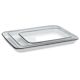 Richeson Butcher Tray Palettes - 3 Porcelain enameled trays stacked
