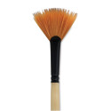 Dynasty Black Gold Brush - Fan, Short Handle, Size 6