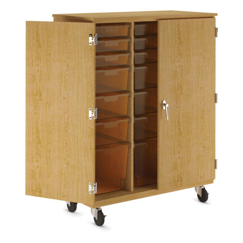 Diversified Spaces Four-Door Tall Storage Cabinet Four-Door Tall