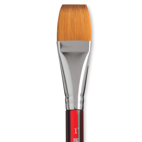 Princeton Velvetouch Series 3900 Synthetic Brush - Filbert, Long Handle, Size 10