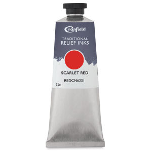 Cranfield Traditional Relief Ink - Scarlet Red, 75 ml