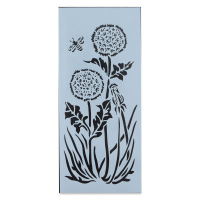 The Crafter's Workshop Slimline Stencil - Dandelion Puffs, 9" x 4" (Out of package)