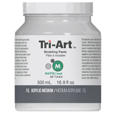 Tri-Art Modeling Paste - Front of 500 ml Jar
