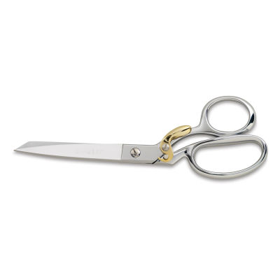 Gingher Dressmaker's Shears - shown closed and featuring safety latch