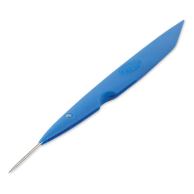 Mudtools Mudshark - Angled Light Blue Tool with needle extended