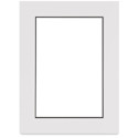 Blick Double Mat - Smooth White/Smooth Black, 18" x 24" (11-3/4" x 17-3/4" opening)