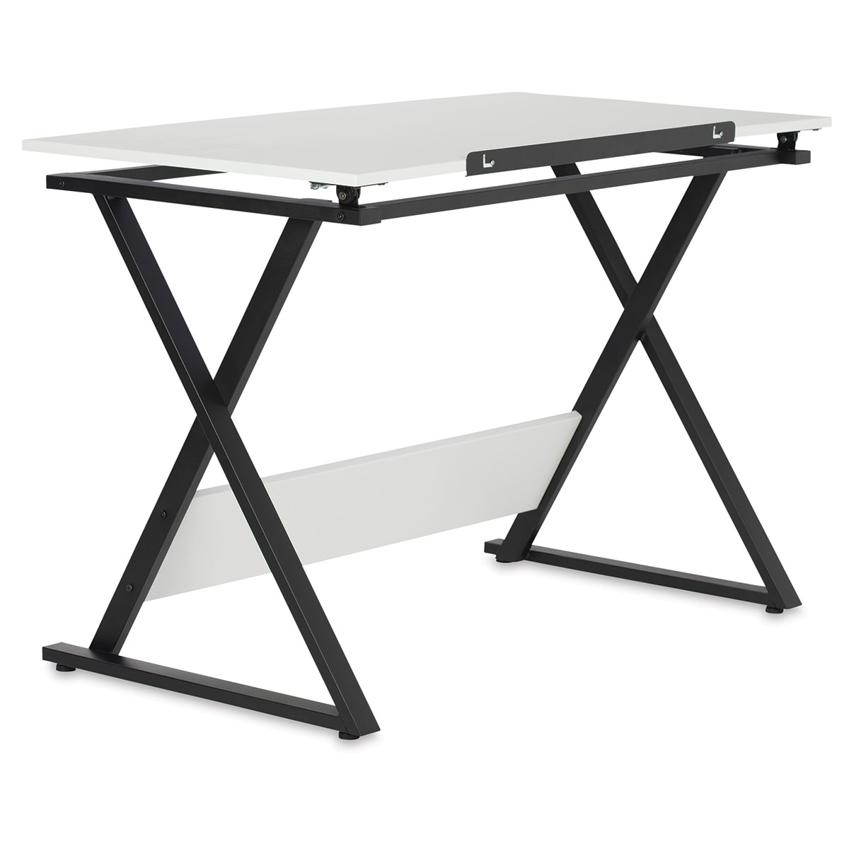 SD STUDIO DESIGNS Axiom II Drawing 42 Wide Adjustable Top Drafting Table,  Graphite Black/Ashwood