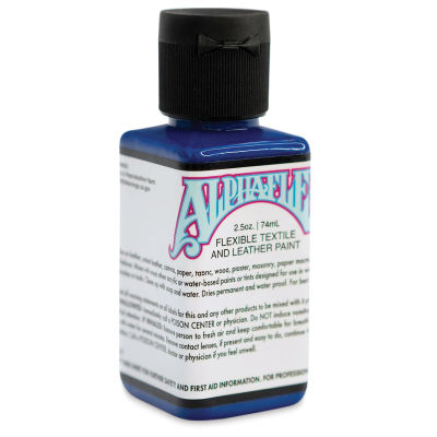 Alpha6 AlphaFlex Textile and Leather Paint - Ultramarine, 74 ml, Bottle