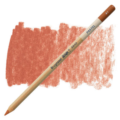 Bruynzeel Design Pastel Pencil - Light Brown 41 (swatch and pencil)