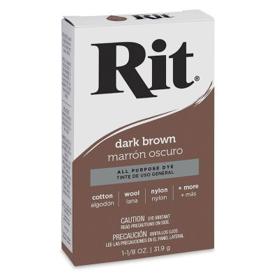 Rit Dye Powder - Dark Brown (In packaging)