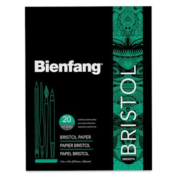 Open in modal - Bienfang Bristol Pad - 11" x 14", Smooth, 20 Sheets, front cover