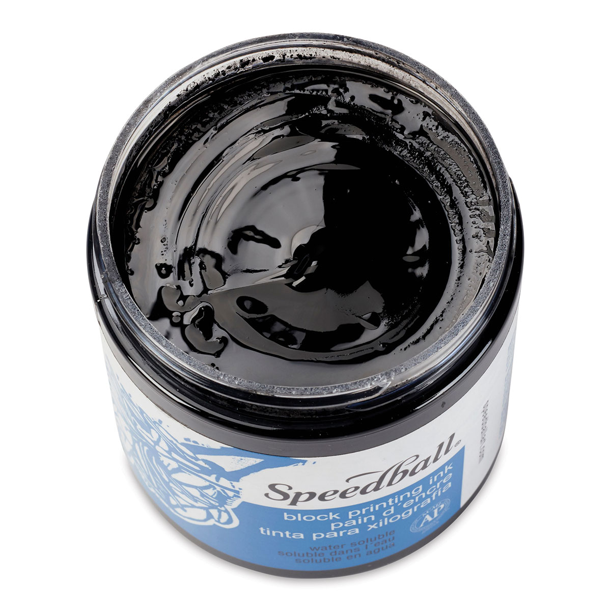 Speedball Water-Soluble Block Printing Ink - Black, 16 oz