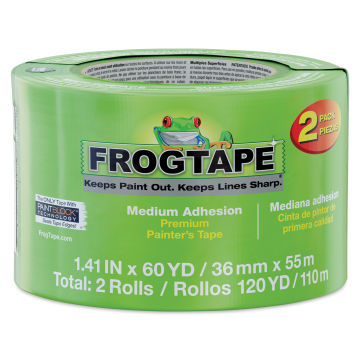 Shurtech FrogTape Masking and Painting Tape - 1.41" x 60 yds, Multi-Surface, Pkg of 2 (In wrapper)