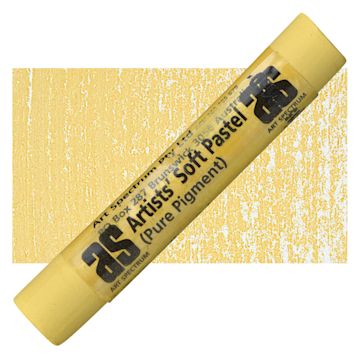 Open in modal - Art Spectrum Artists' Soft Pastel - Yellow Ochre 540V pastel and swatch