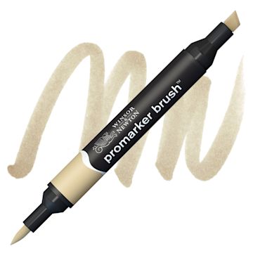 Open in modal - Winsor & Newton Promarker Brush Marker - Sandstone marker and swatch