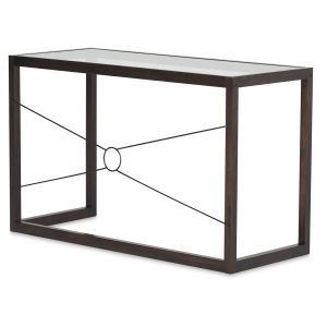 Studio Designs Newell Desk - right angle view showing crossbars
